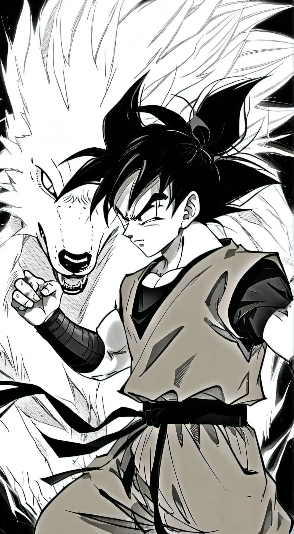 ai character: goku anti furros background
