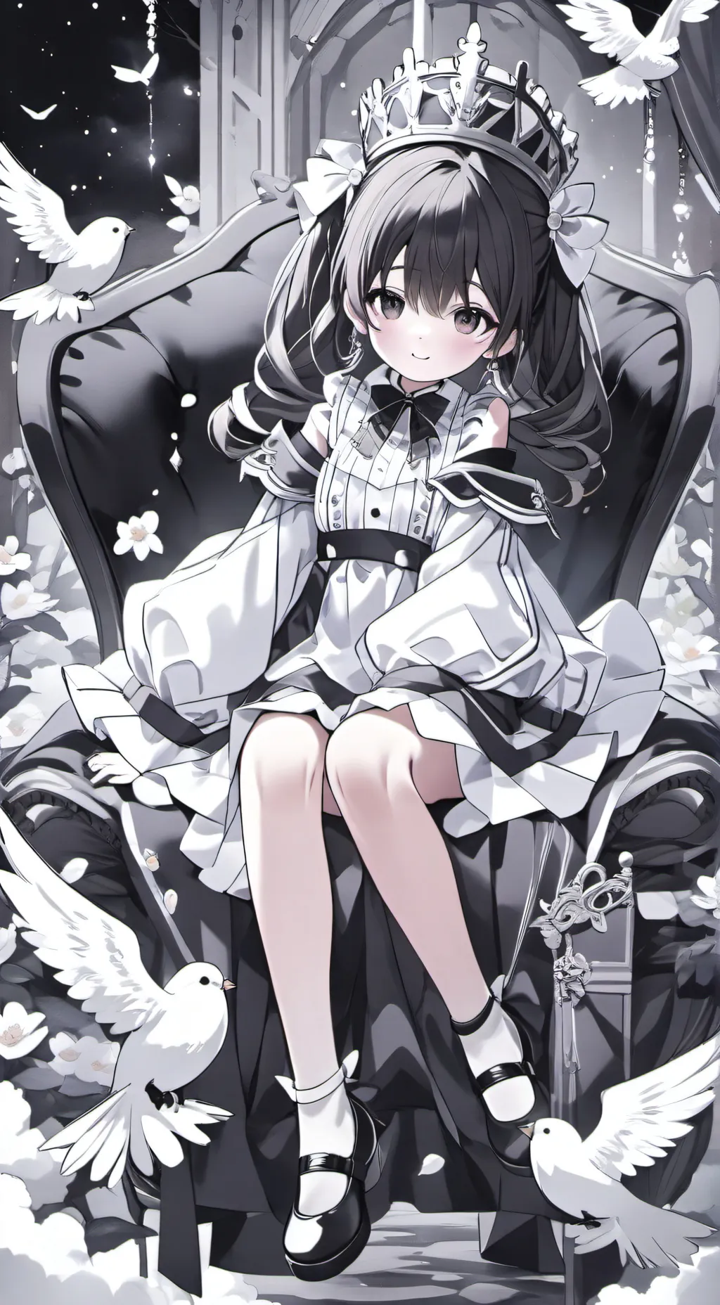 ai character: ice background