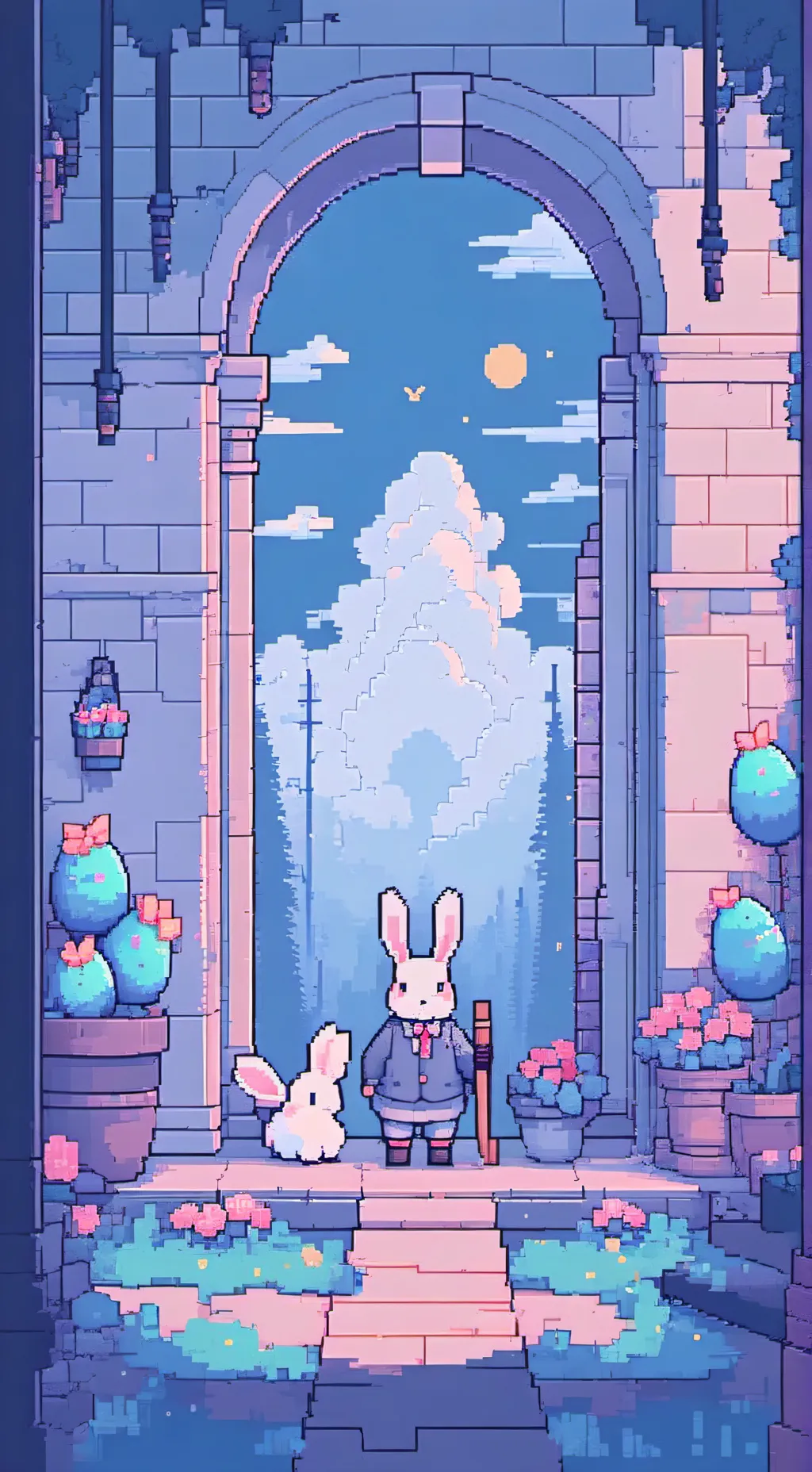 ai character: FPE Easter background