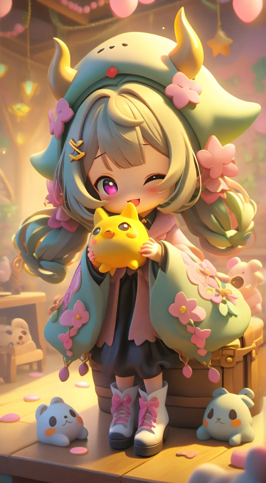 ai character: eternal sugar background