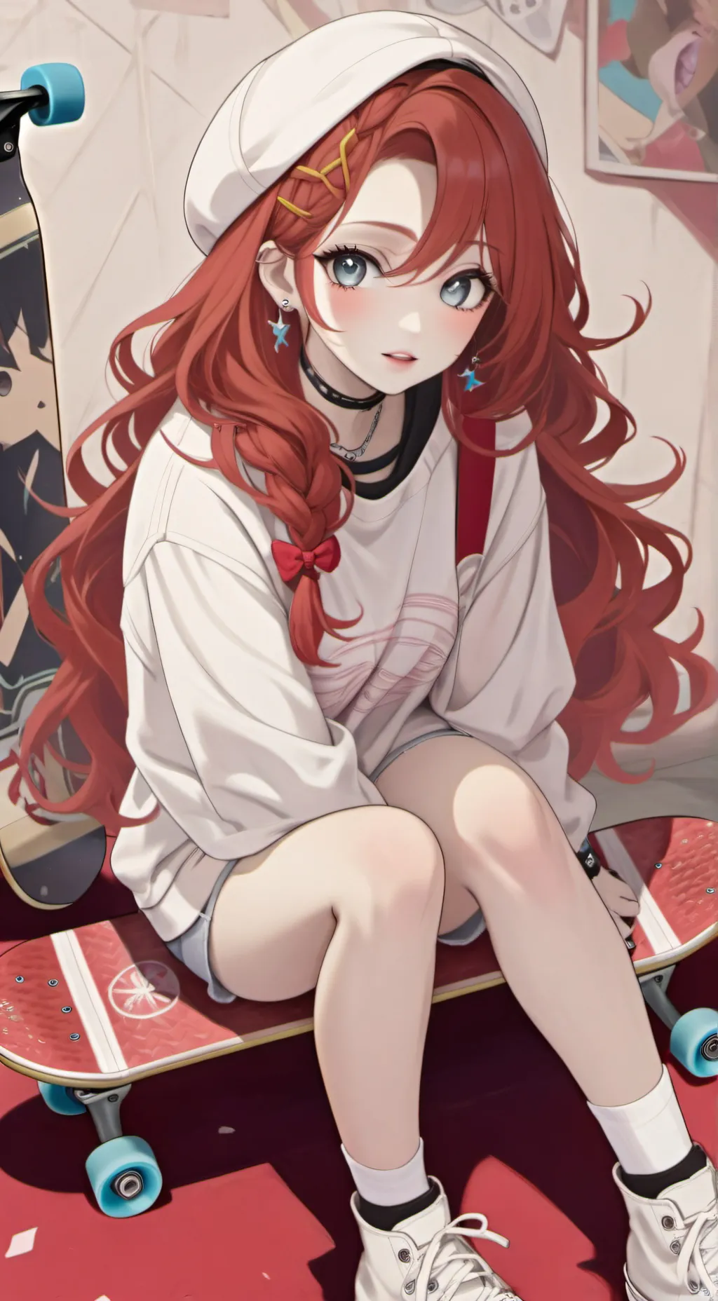 ai character: Donnette White background