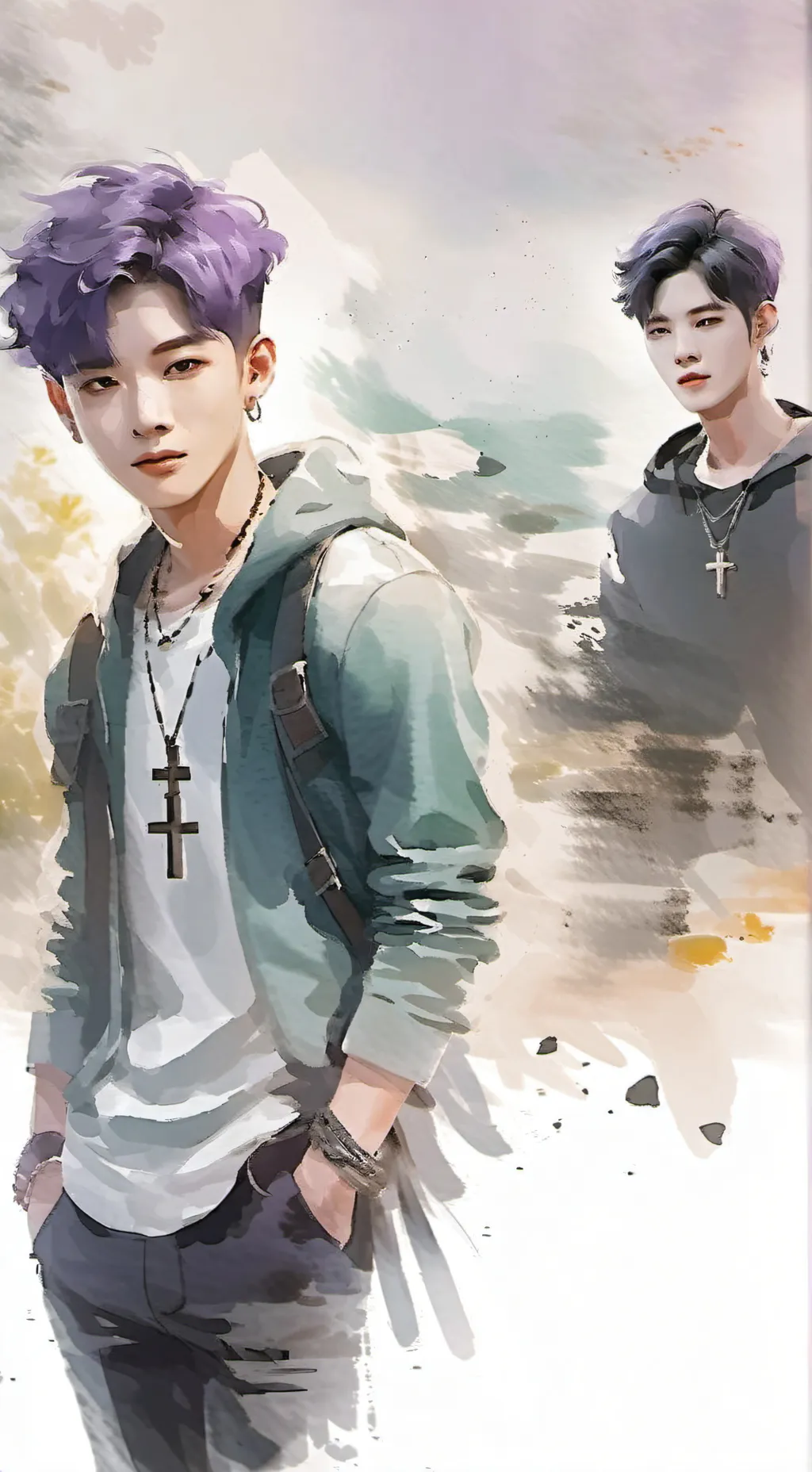 ai character: Thanos (squidgame) background