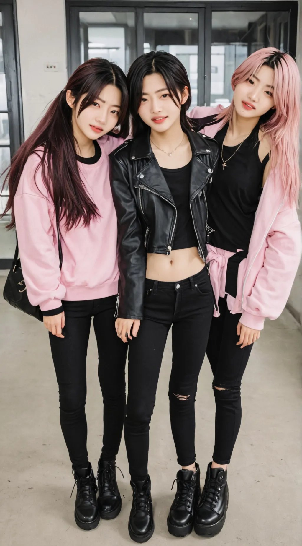 ai character: Jisoo, Jennie, Ros background