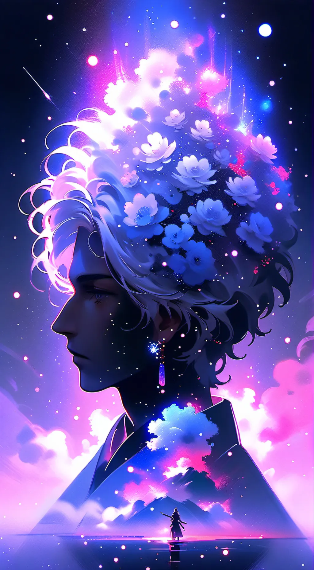 ai character: smile critter  background