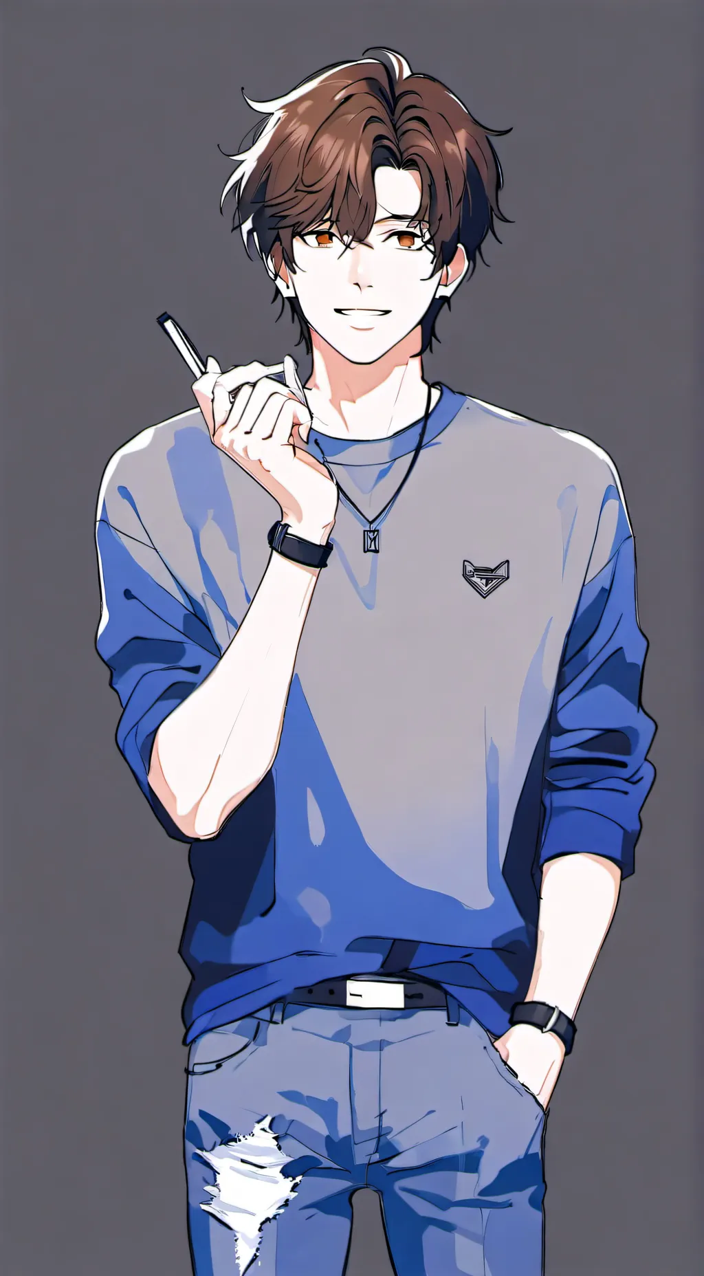 ai character: Evan background