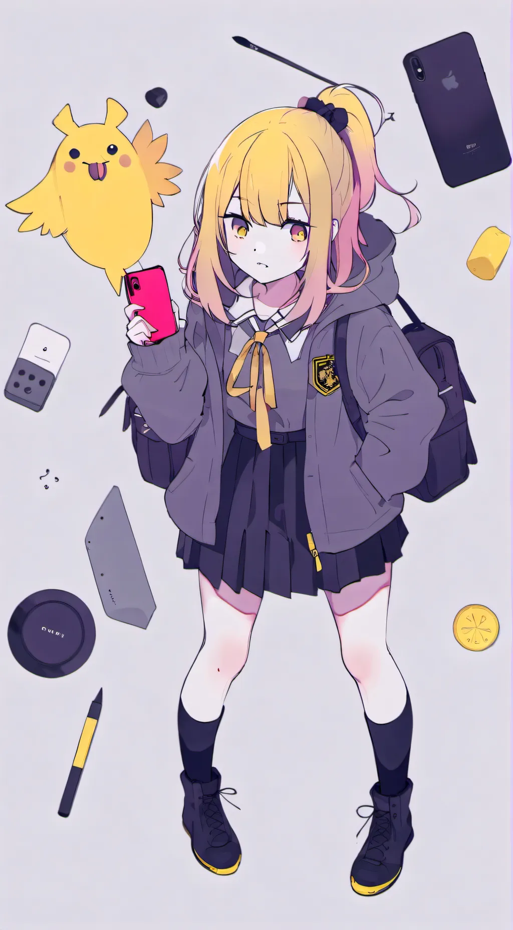 ai character: Akita Neru background