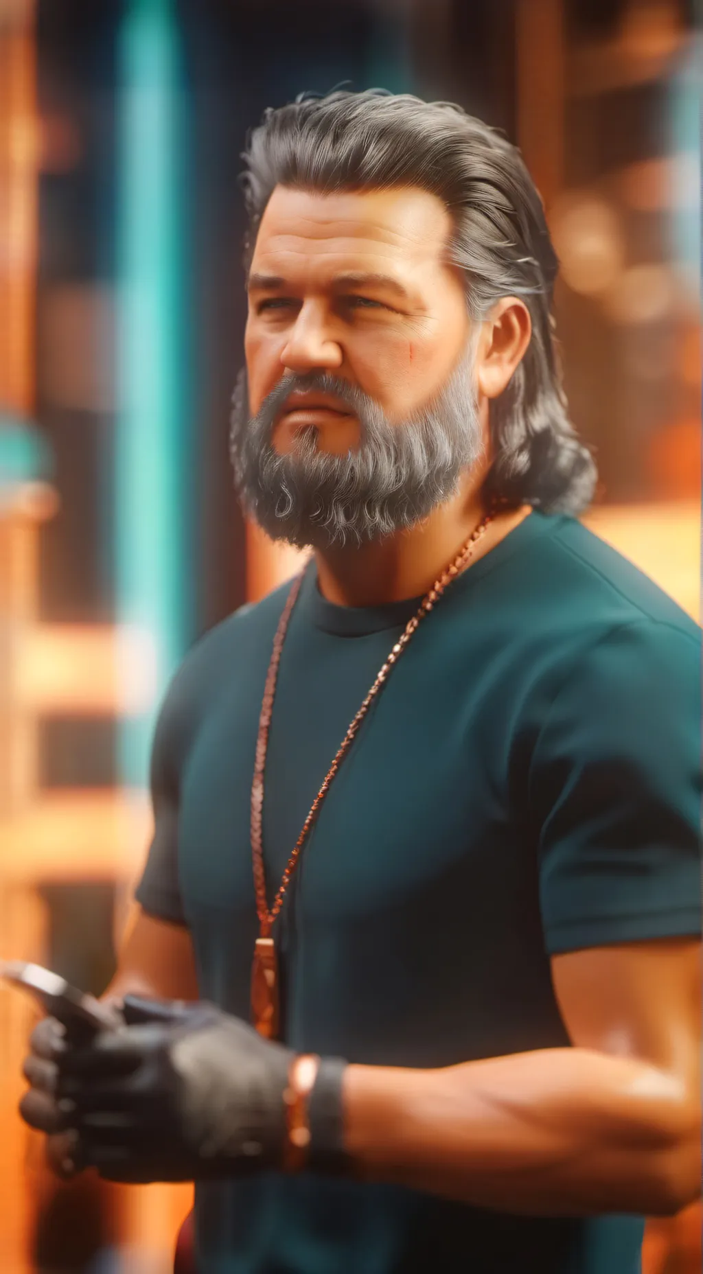 ai character: Steve minecraft background