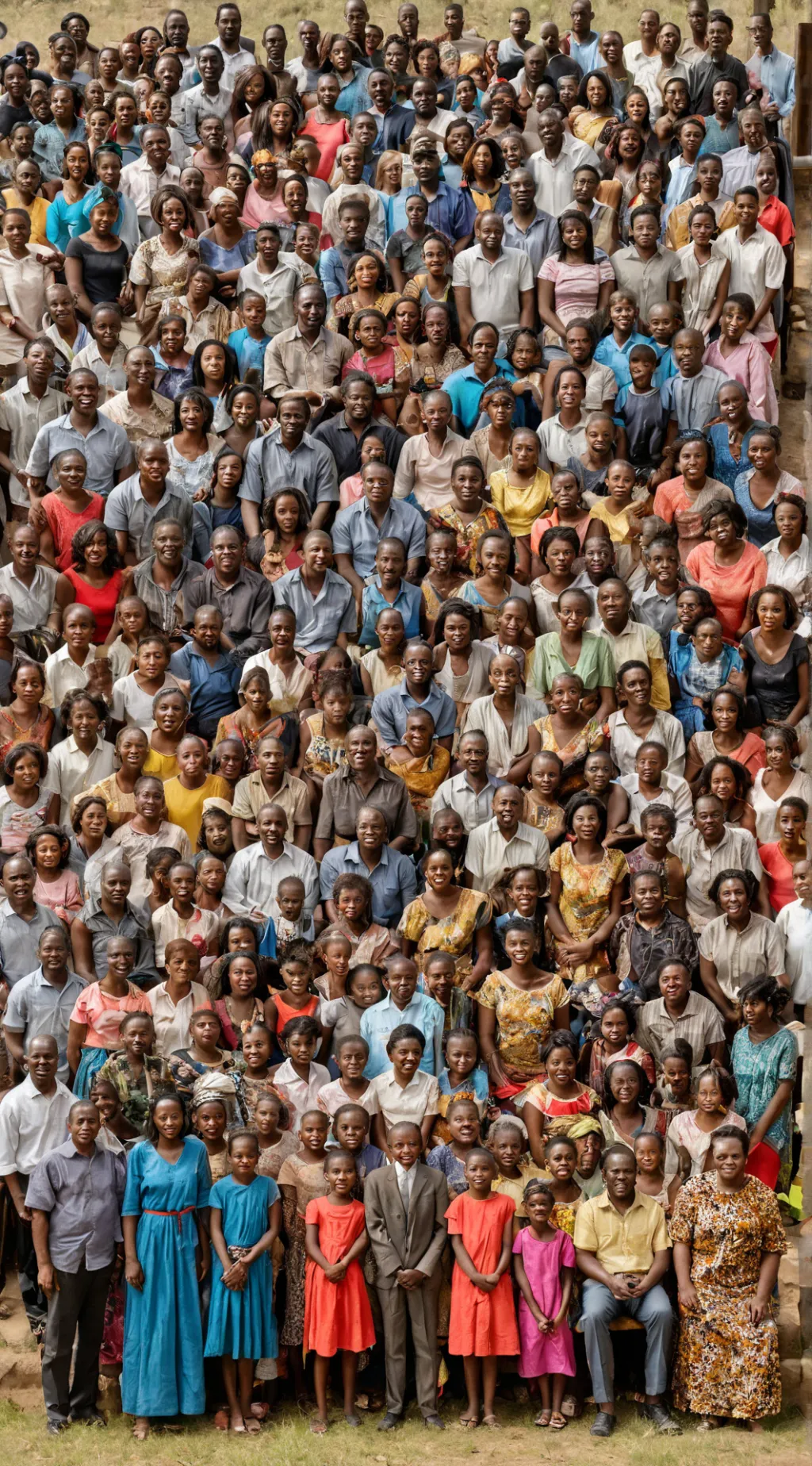 ai character: Large Africans background