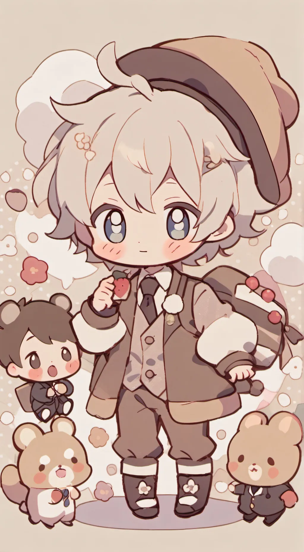 ai character: You go to kinder background