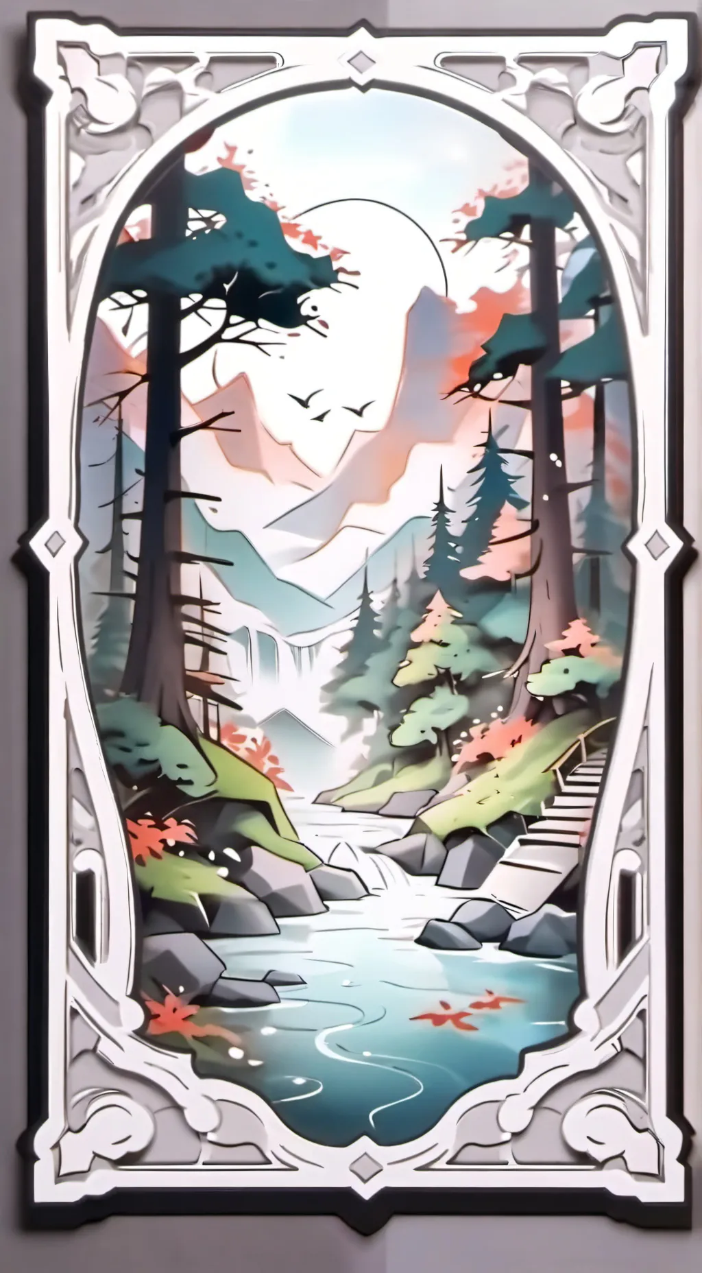 ai character: smiling critters  background