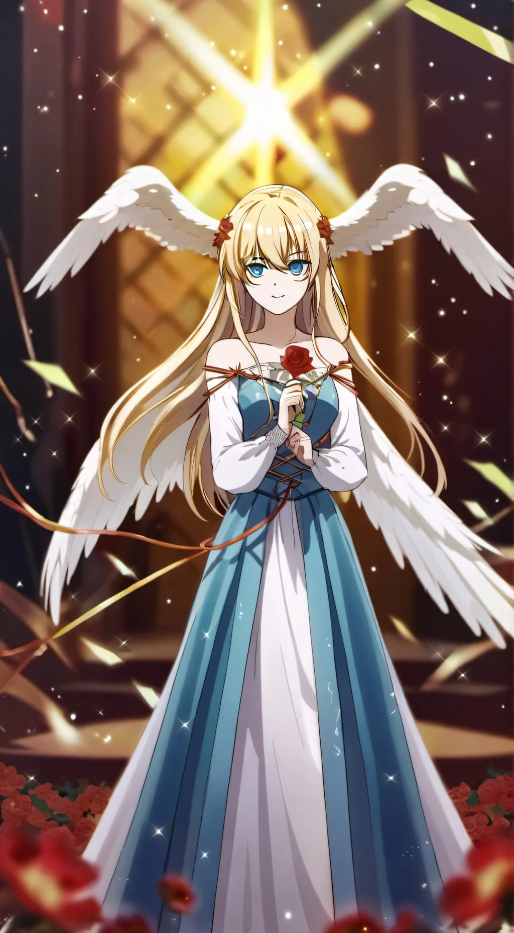 ai character: angel background