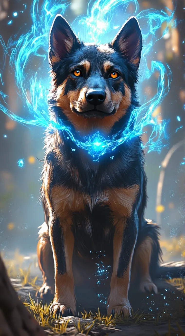 ai character: Mha dog background