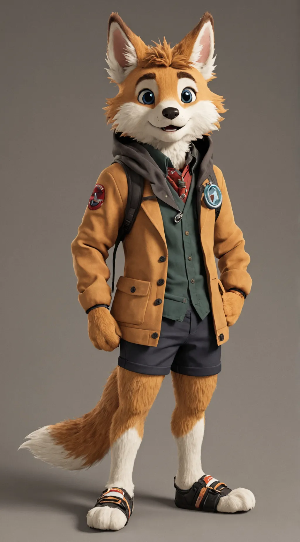 ai character: furry spray  background