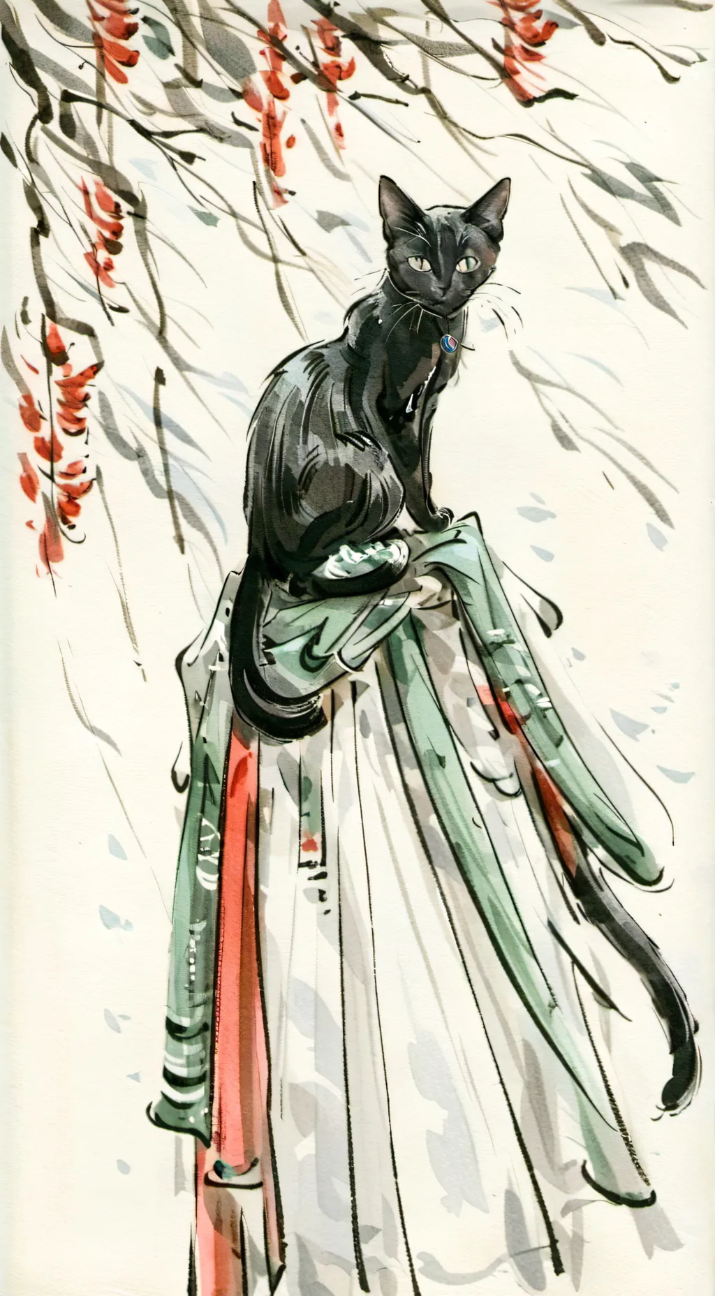 ai character: cat background