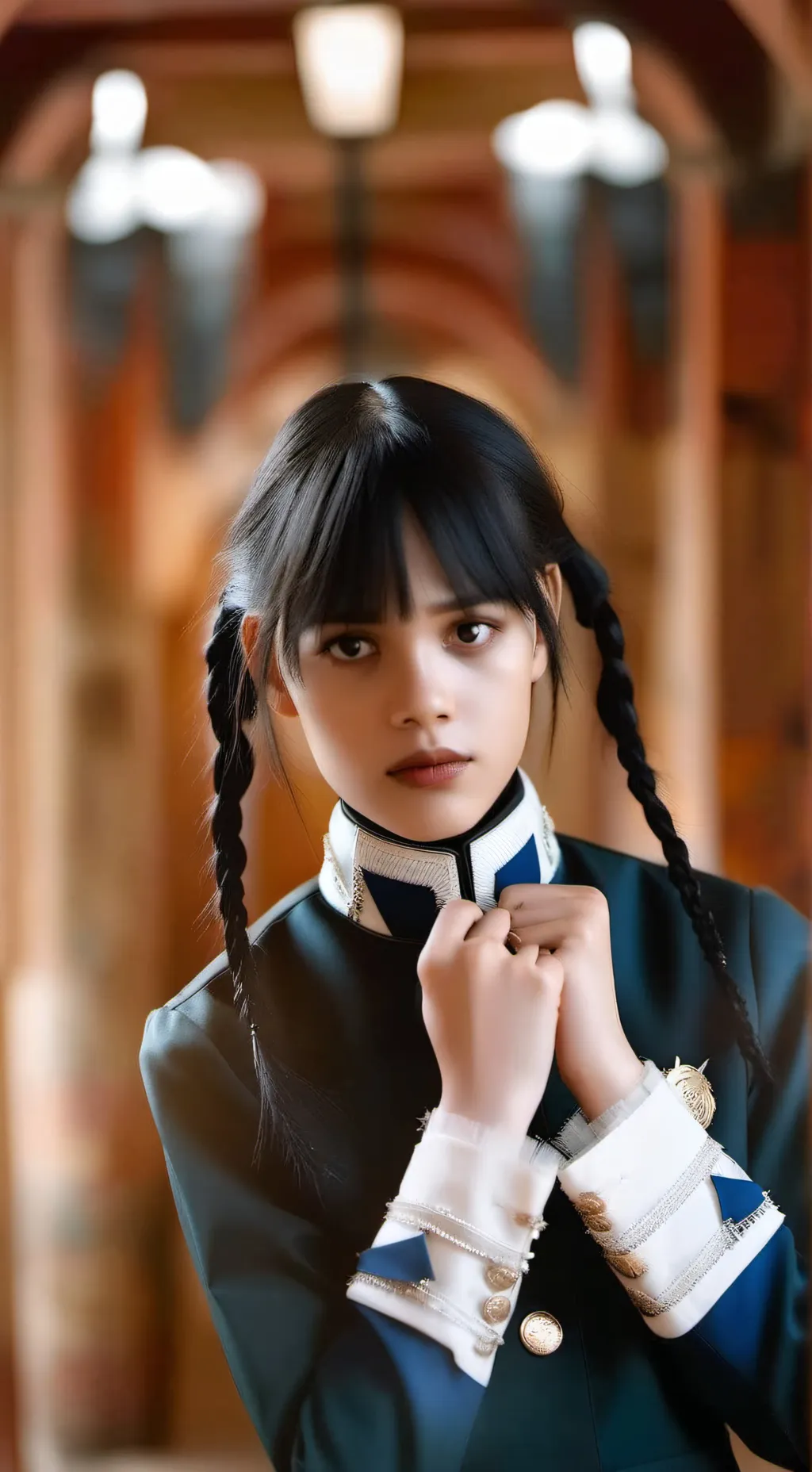 ai character: Wenesday addams background