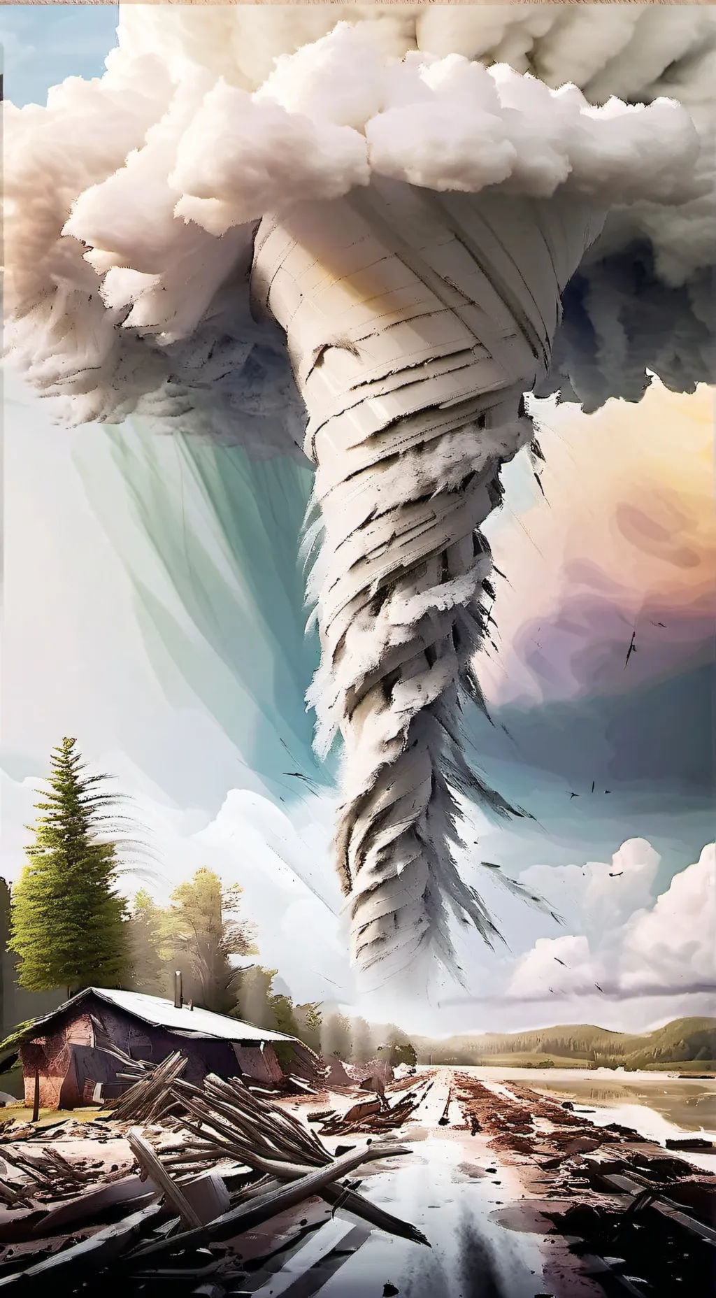 ai character: MHA TORNADO background