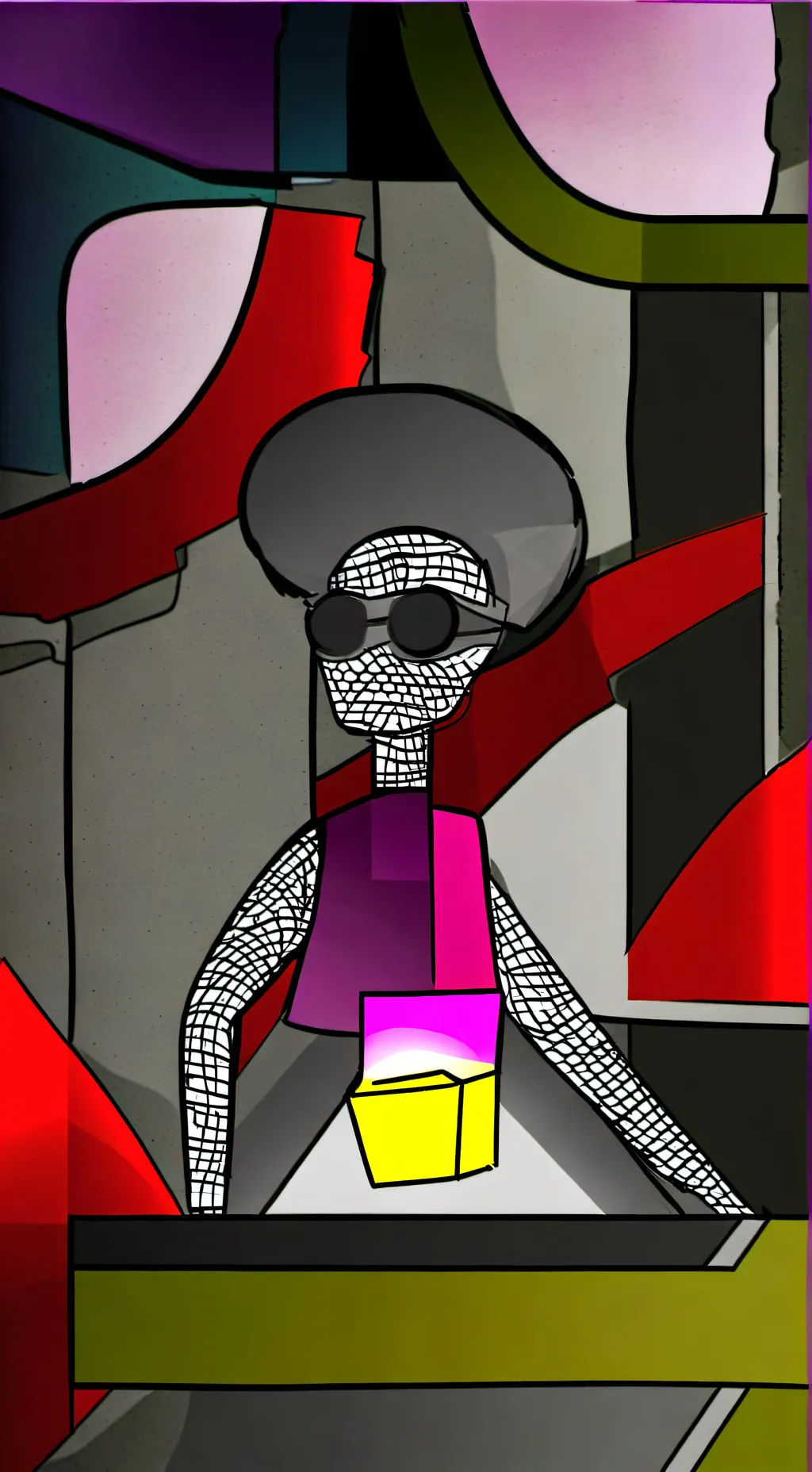 ai character: defeito background