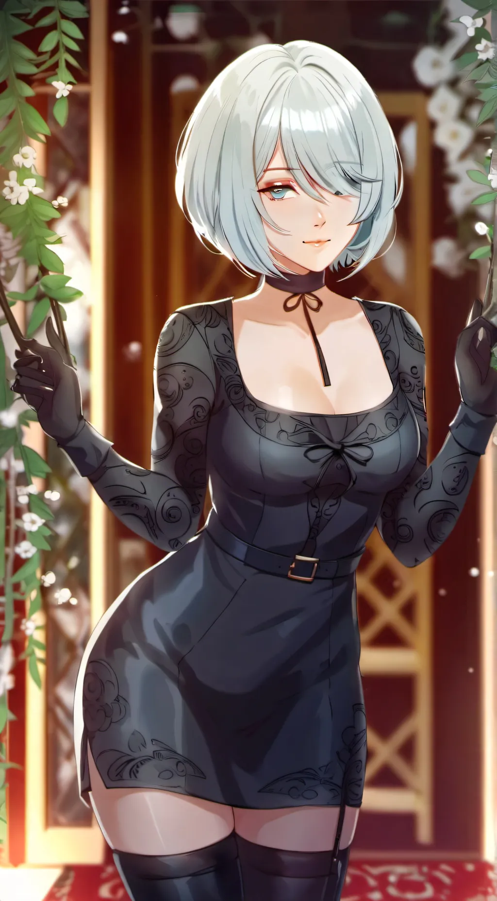 ai character: Miss 2B background