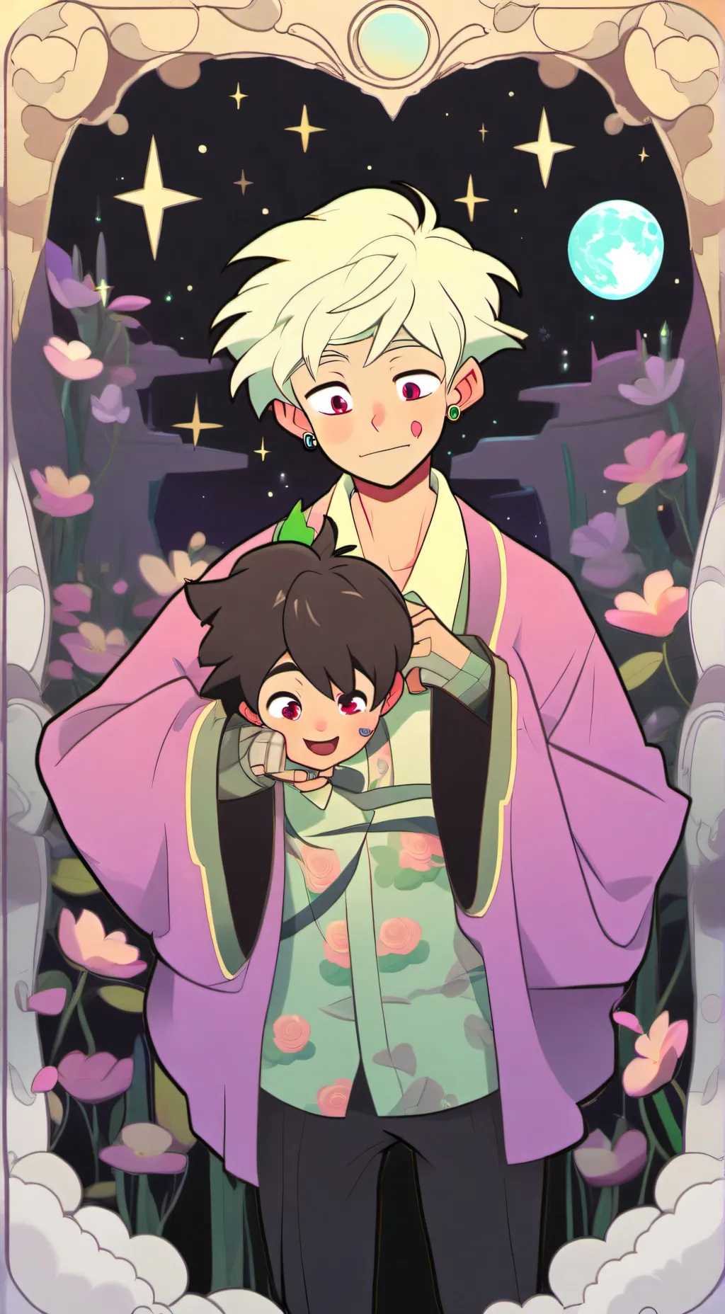 ai character: glitching infect background