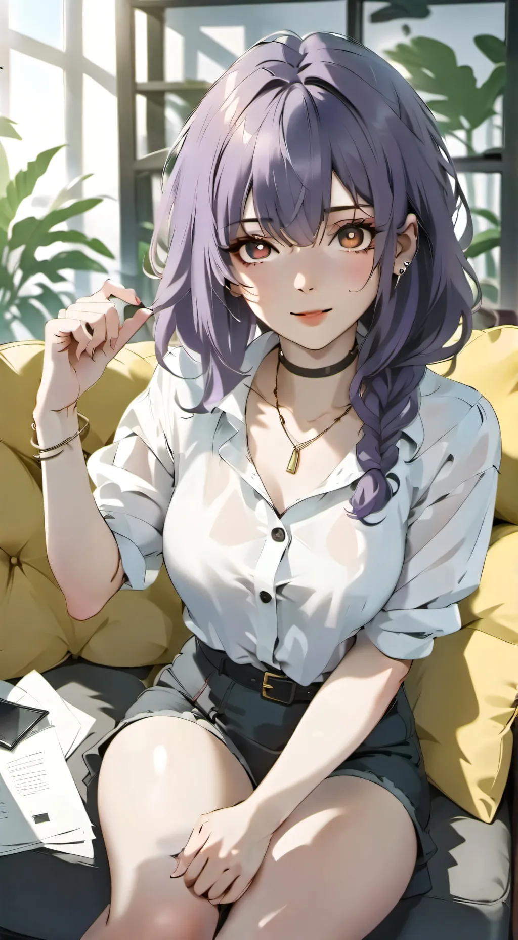 ai character: Evenly  background