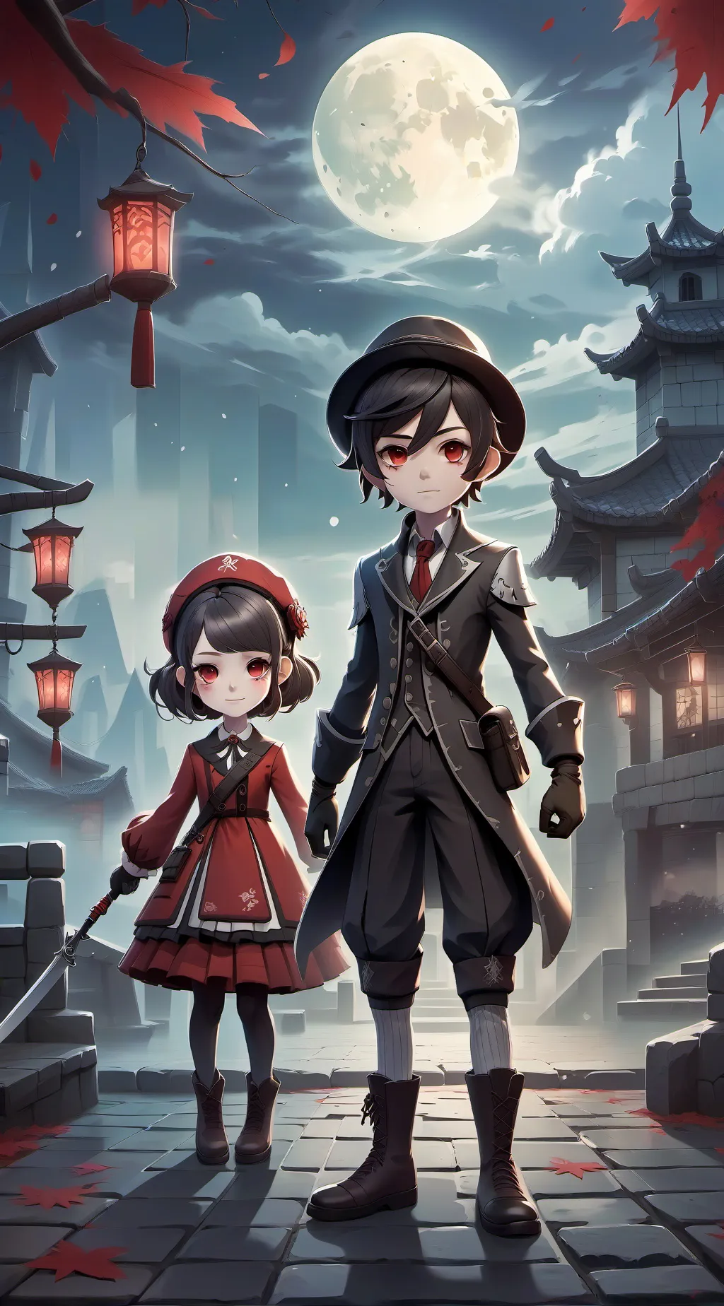 ai character: брат и сес background