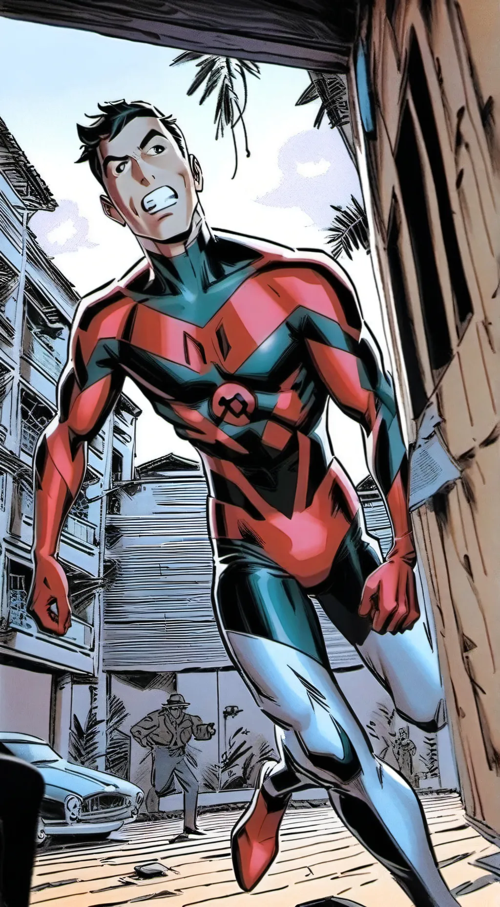 ai character: Grass background