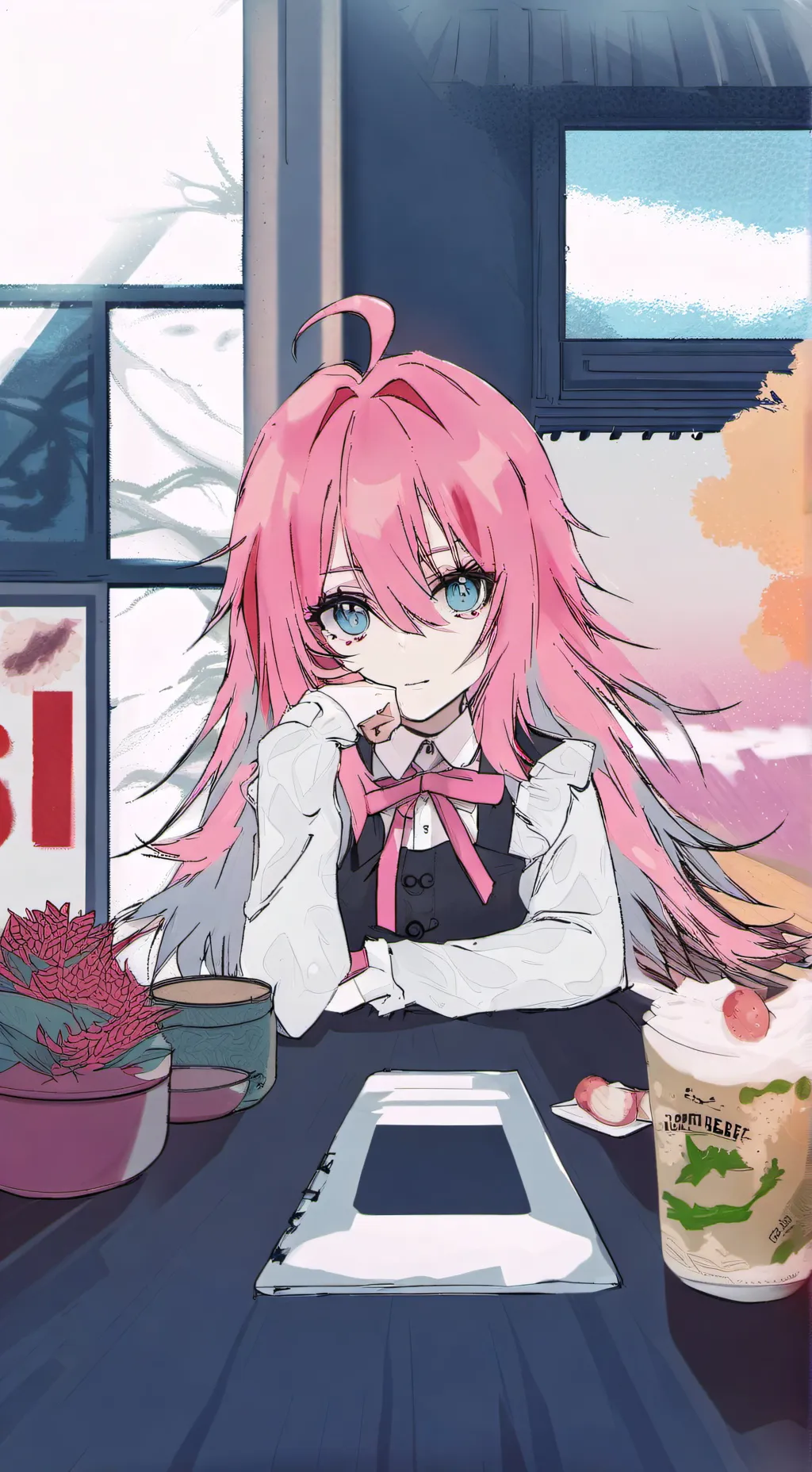 ai character: Bocchi x Mha background