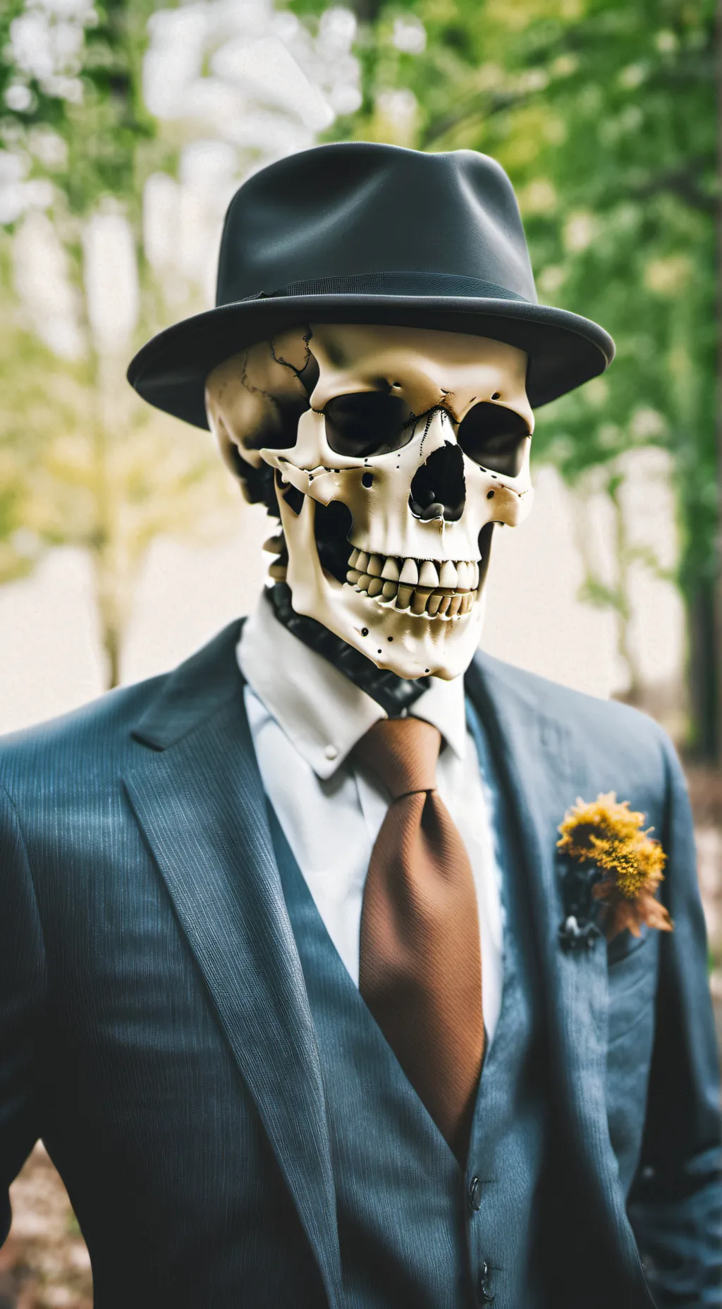 ai character: skulduggery  background