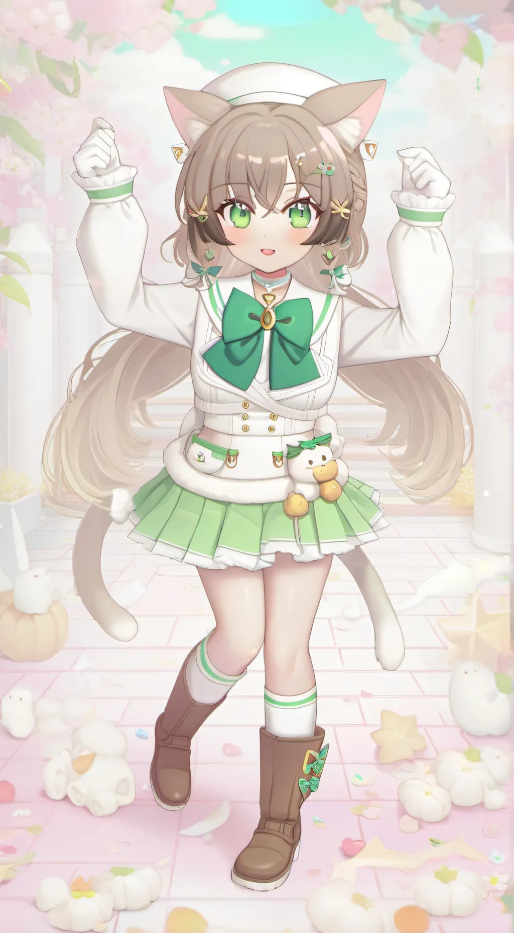 ai character: Mekoto ktino  background