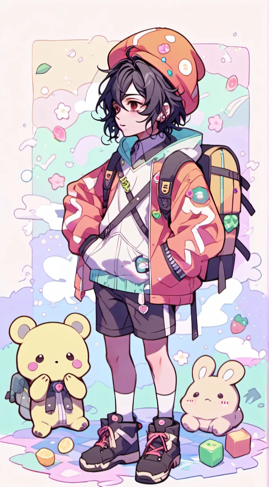 ai character: Crybaby hyunjin!! background