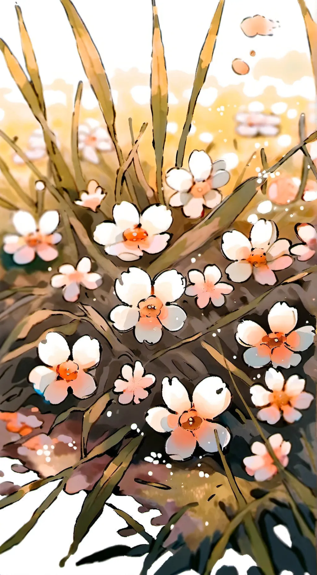 ai character: Grass background