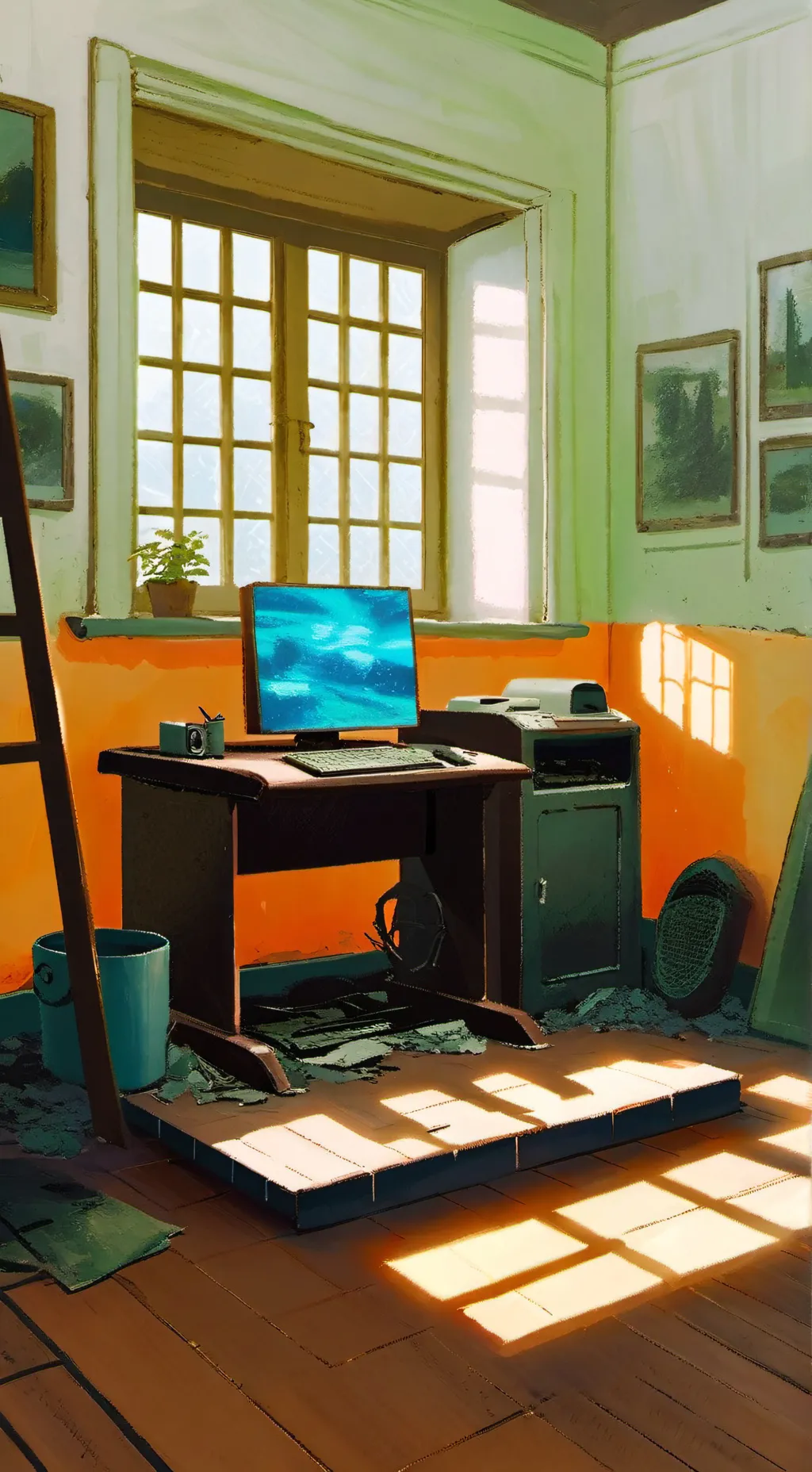 ai character: DNA splicer background