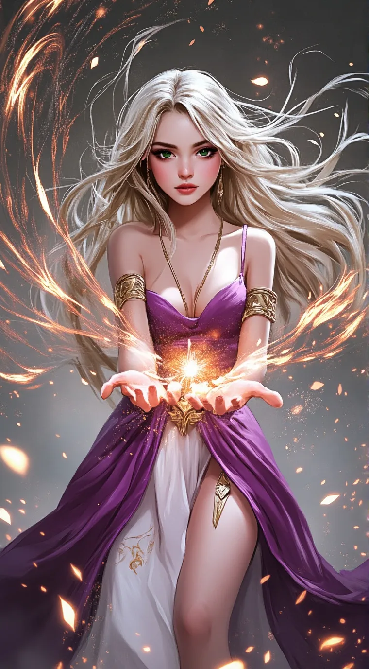 ai character: Queen of Love  background