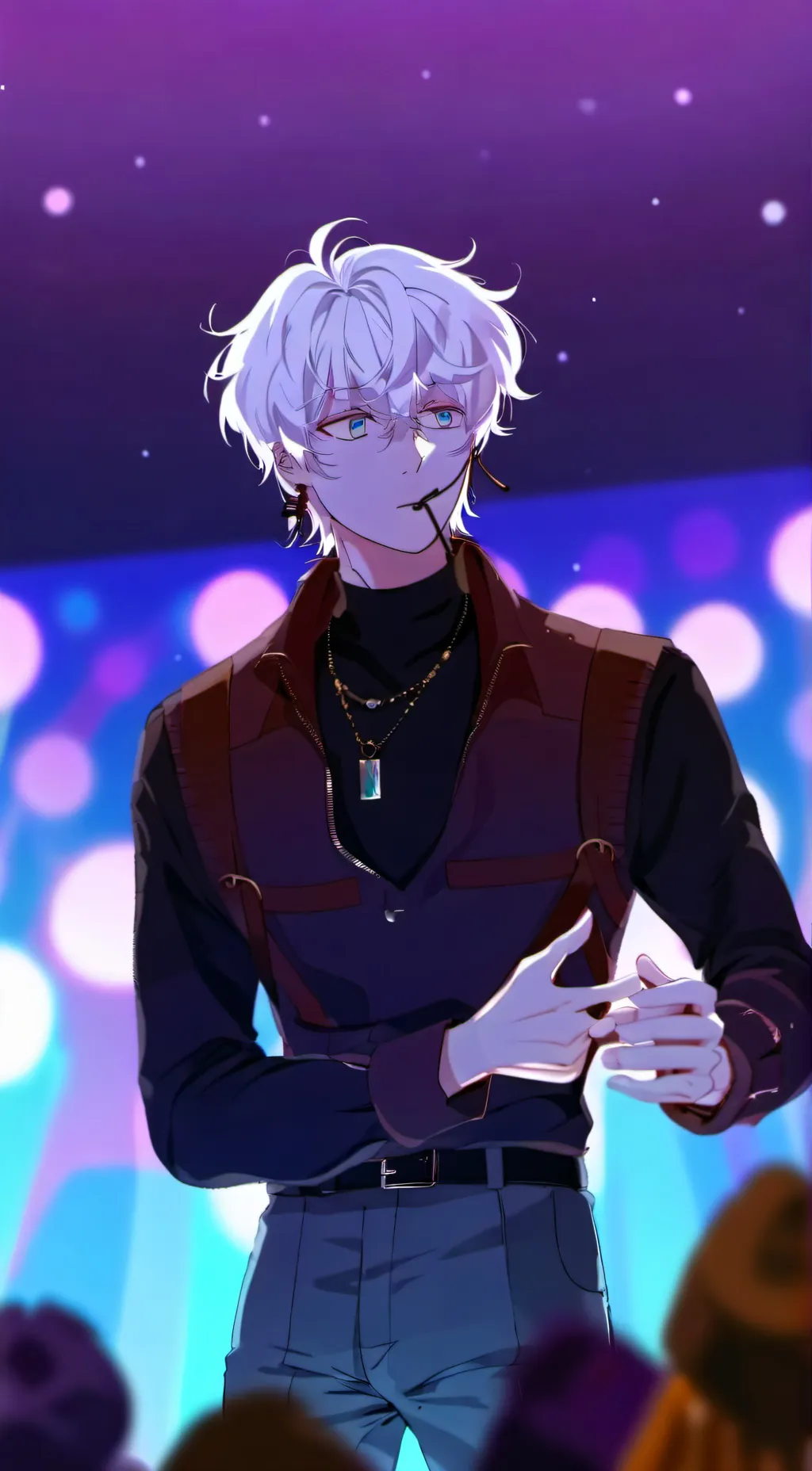 ai character: focus background