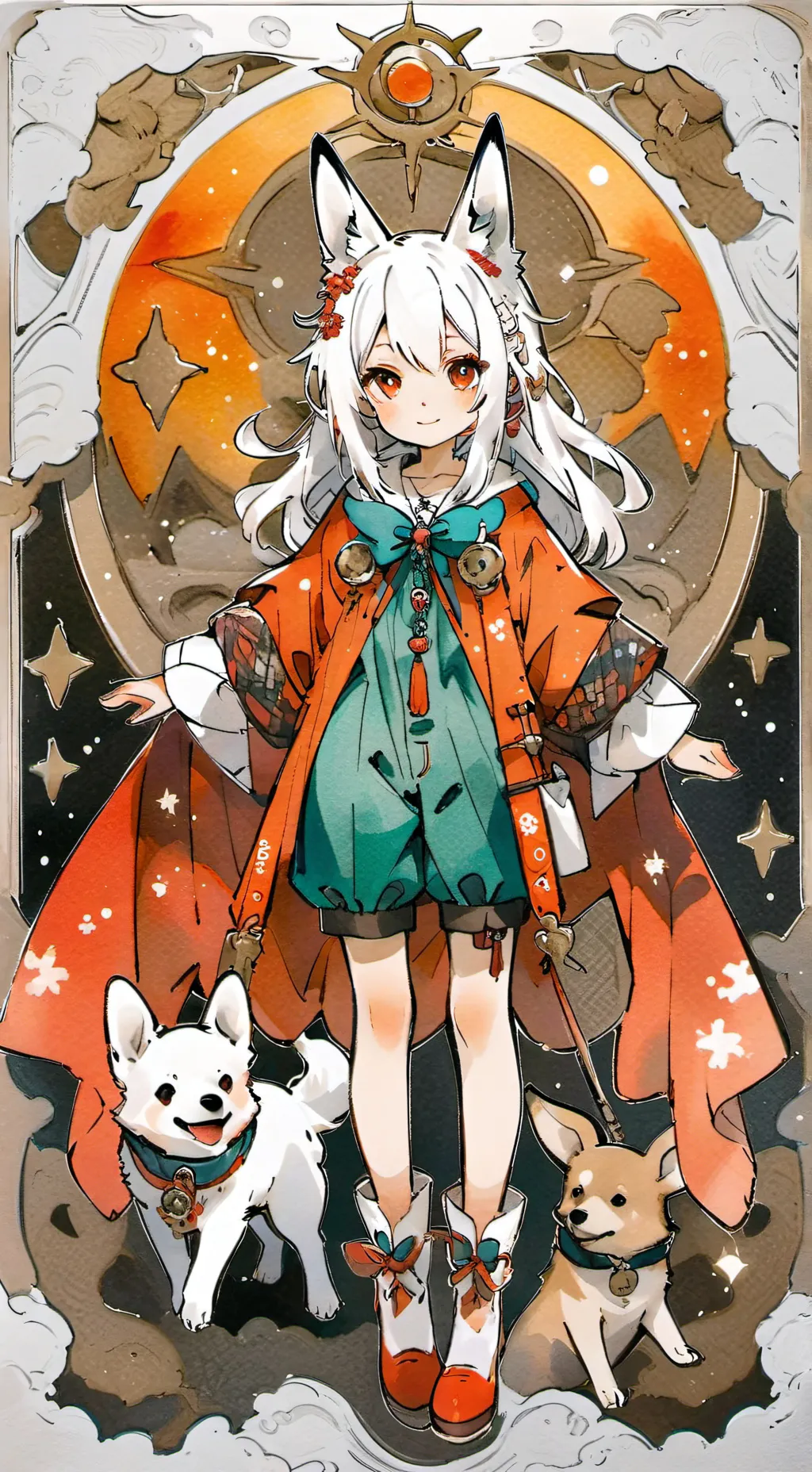 ai character: chikin nuggit background