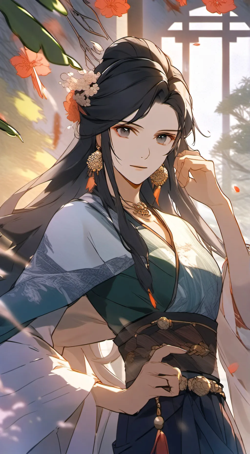 ai character: Andrea  background