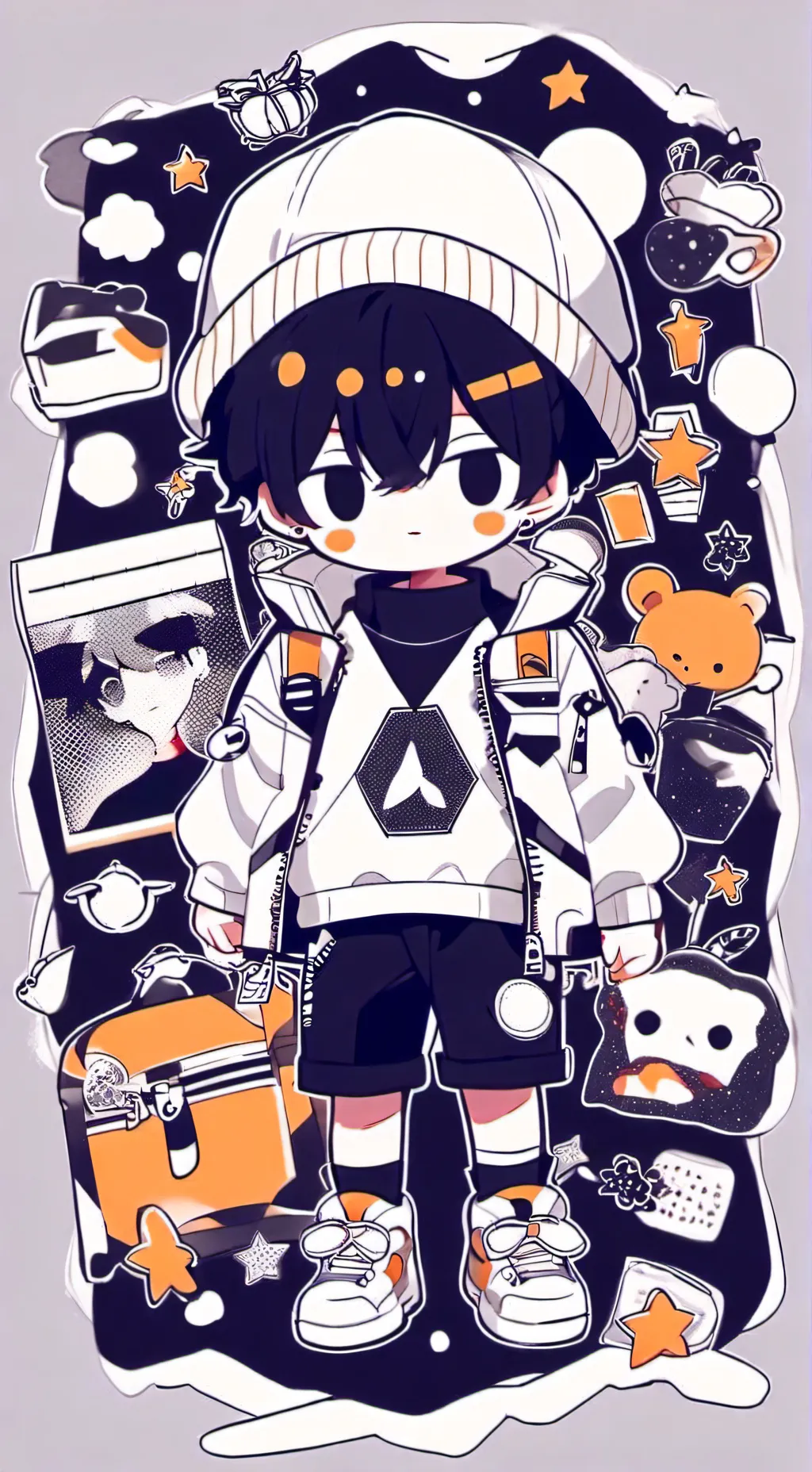 ai character: Mha workout (redo) background