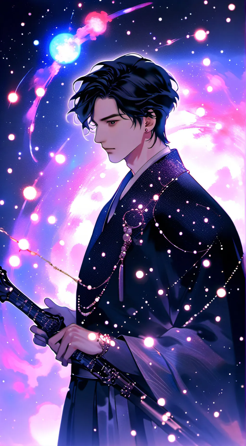 ai character: regules black background