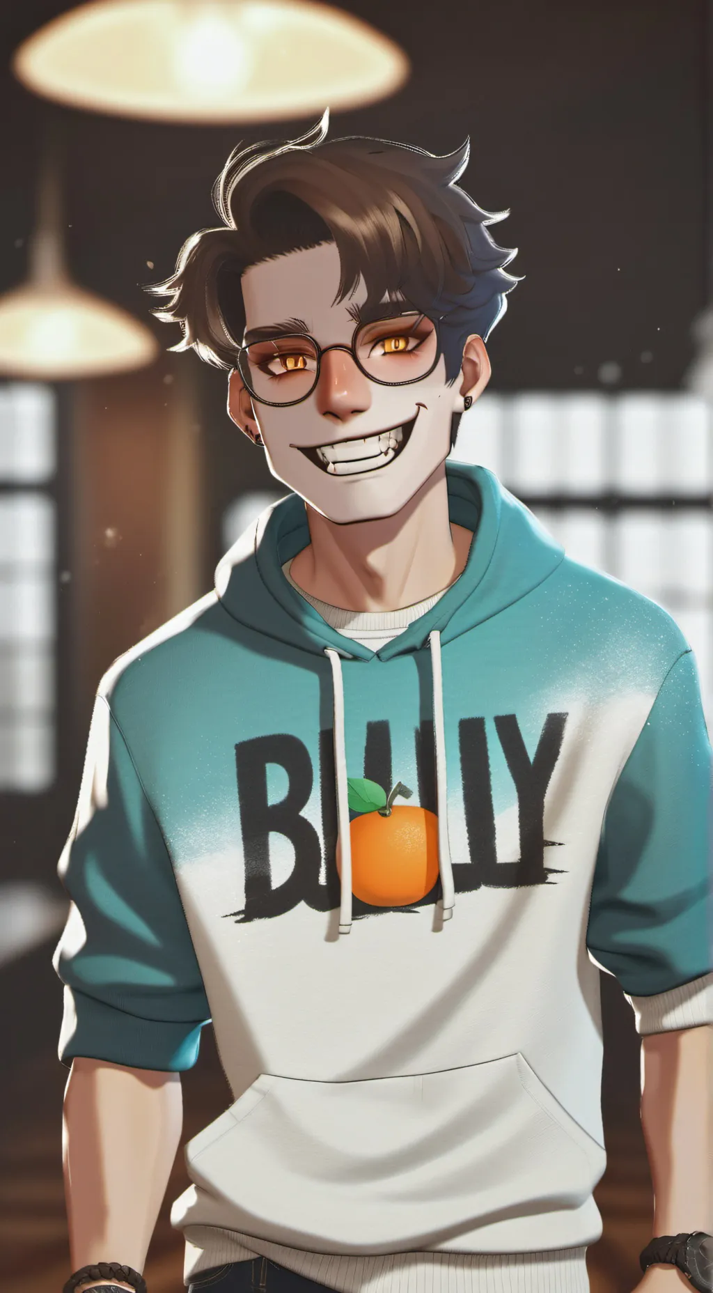 ai character: bully from baldi background