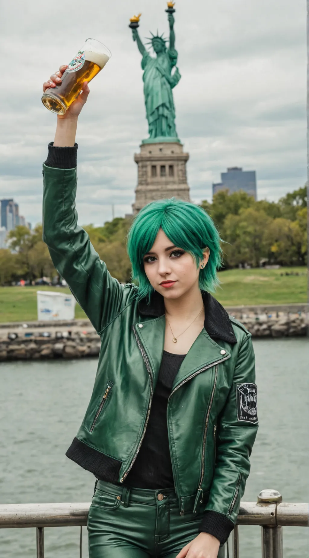 ai character: Liberty  background