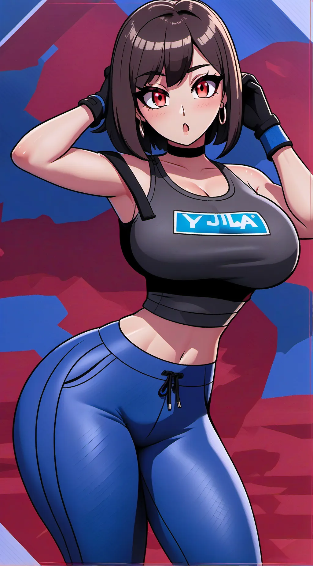 ai character: Judy Blaze  background