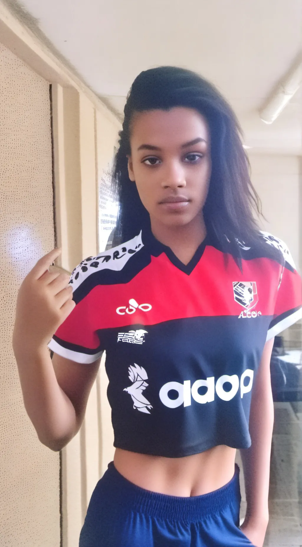 ai character: menina flame (ana) background