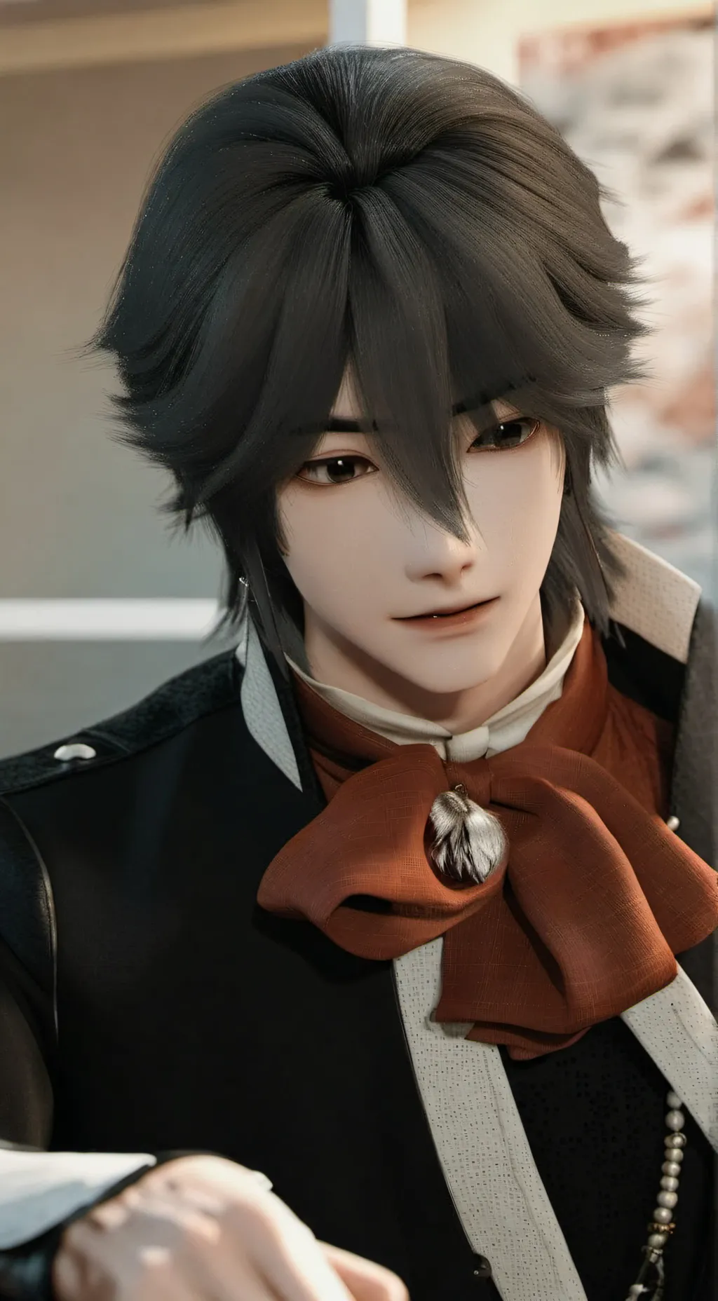 ai character: Valentin  background