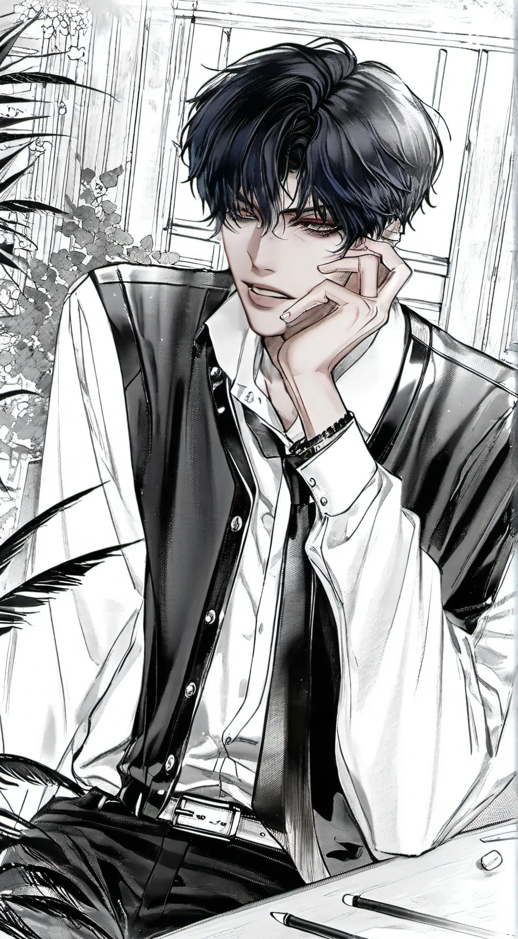 ai character: ☆彡彡𝐃𝐞𝐫𝐞𝐤ミミ☆ background