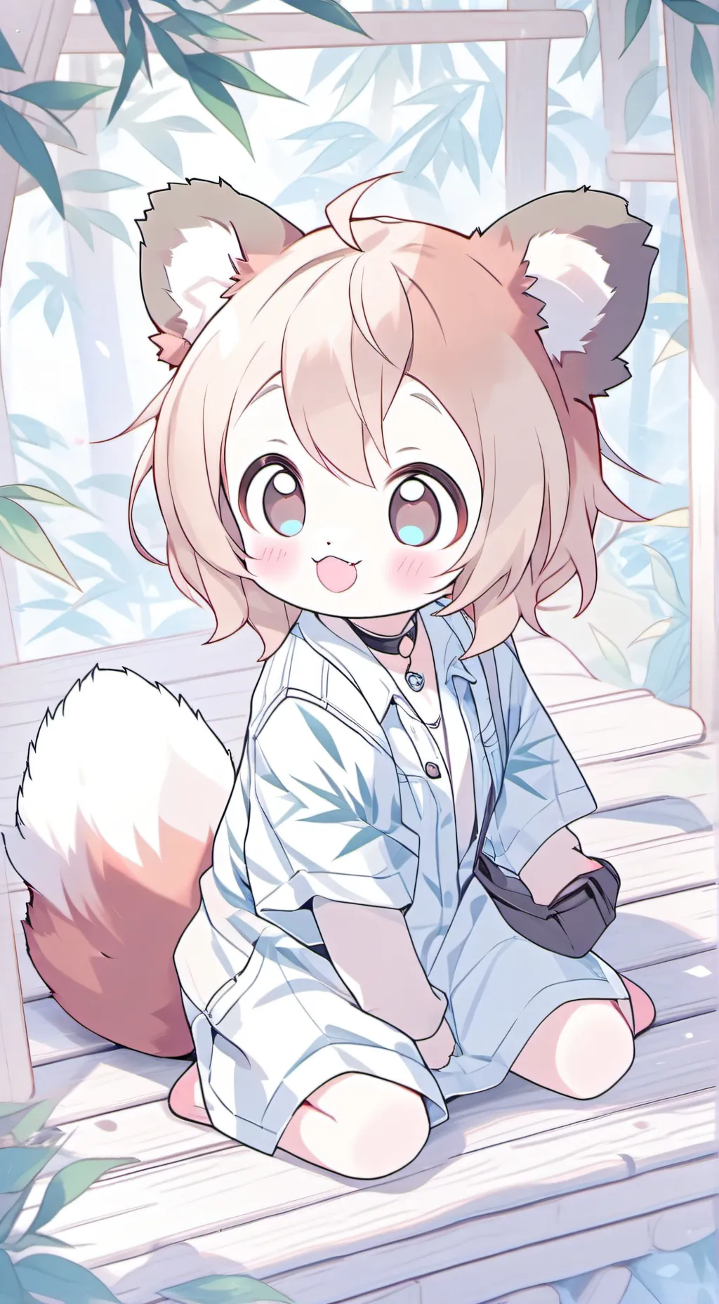 ai character: Red Panda Sprit background