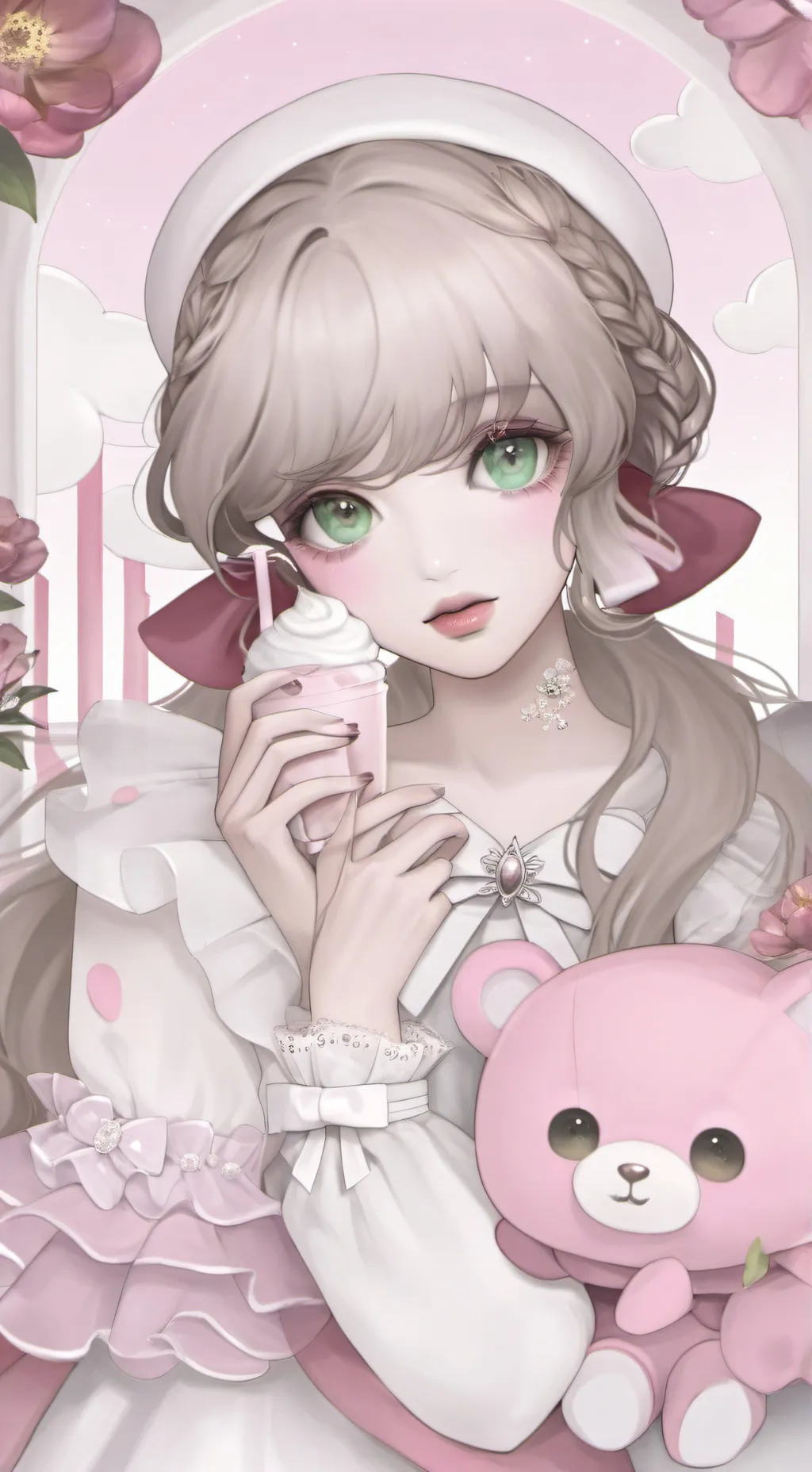 ai character: 2 chargers 1 phone background