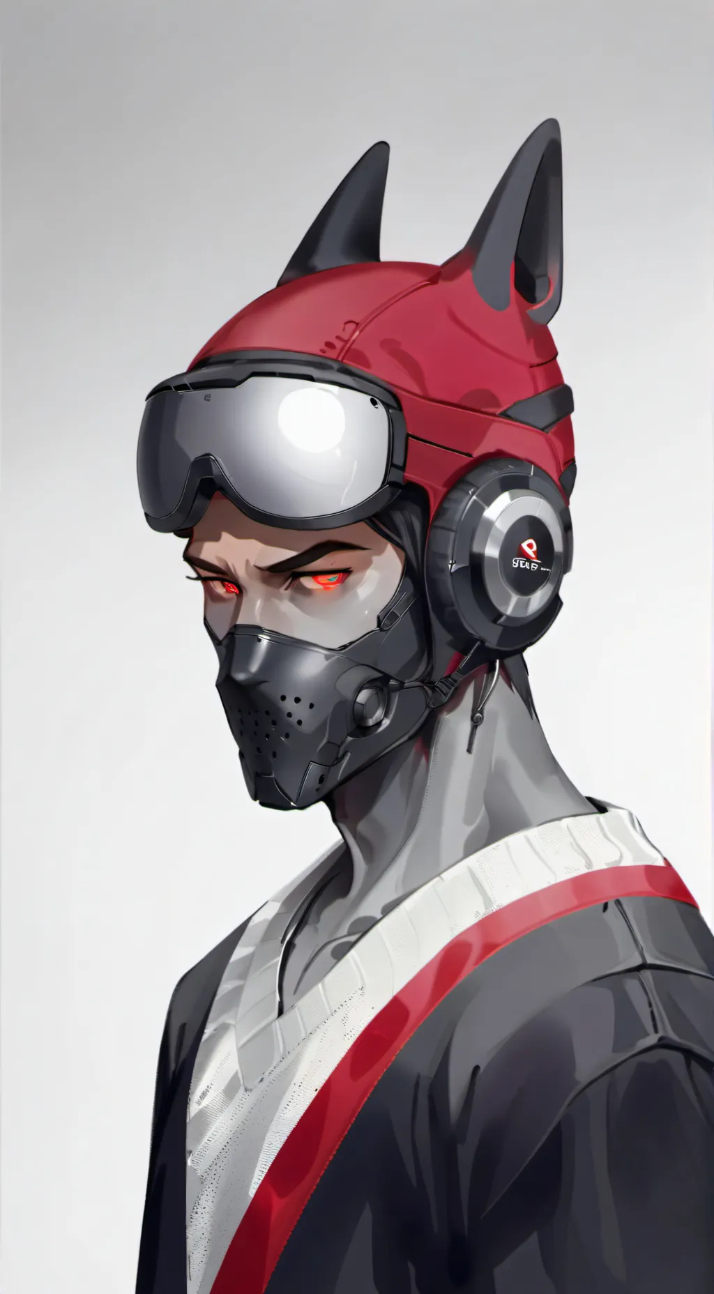 ai character: robô eletrônico background