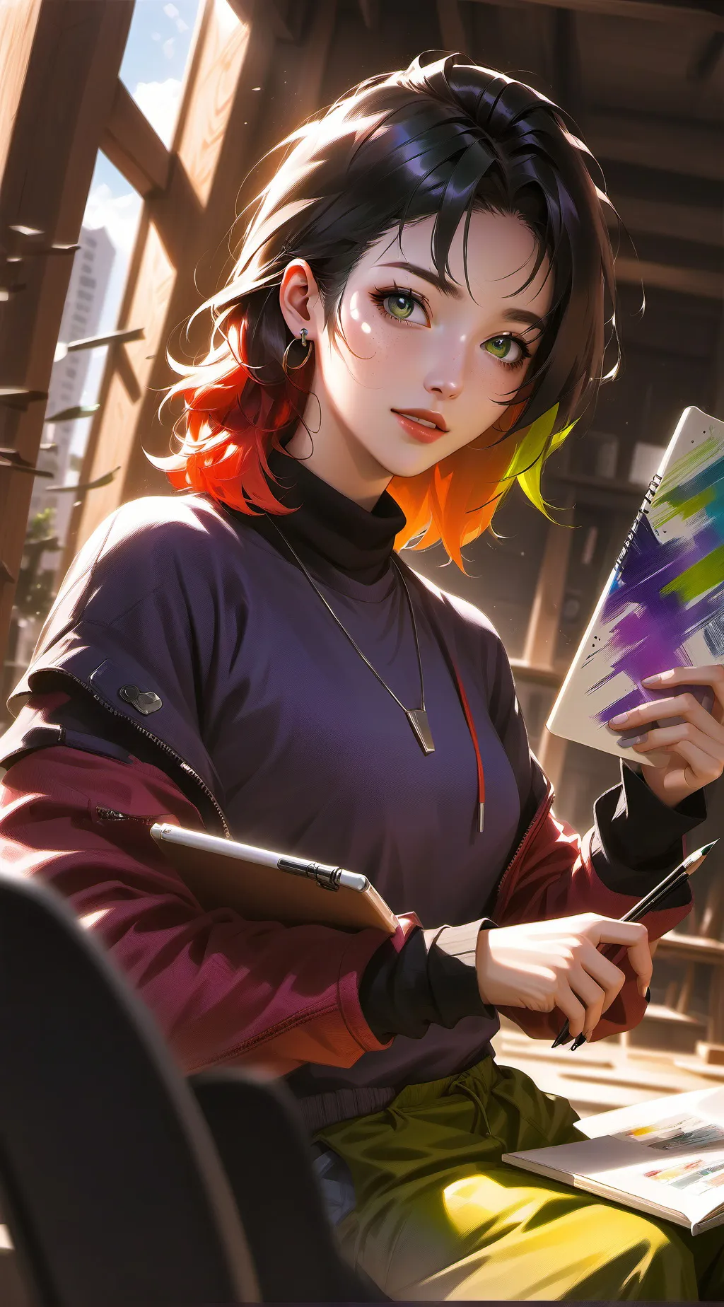 ai character: Lila Mirage background