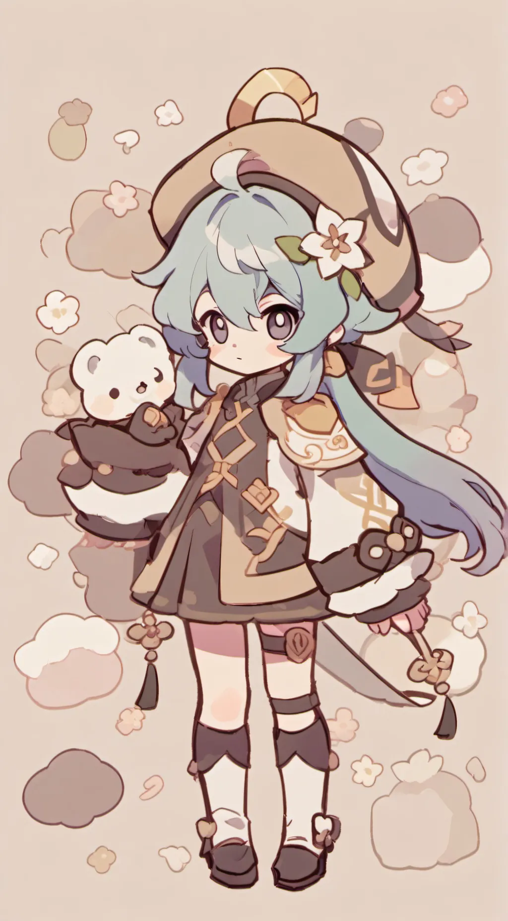 ai character: Natlan background