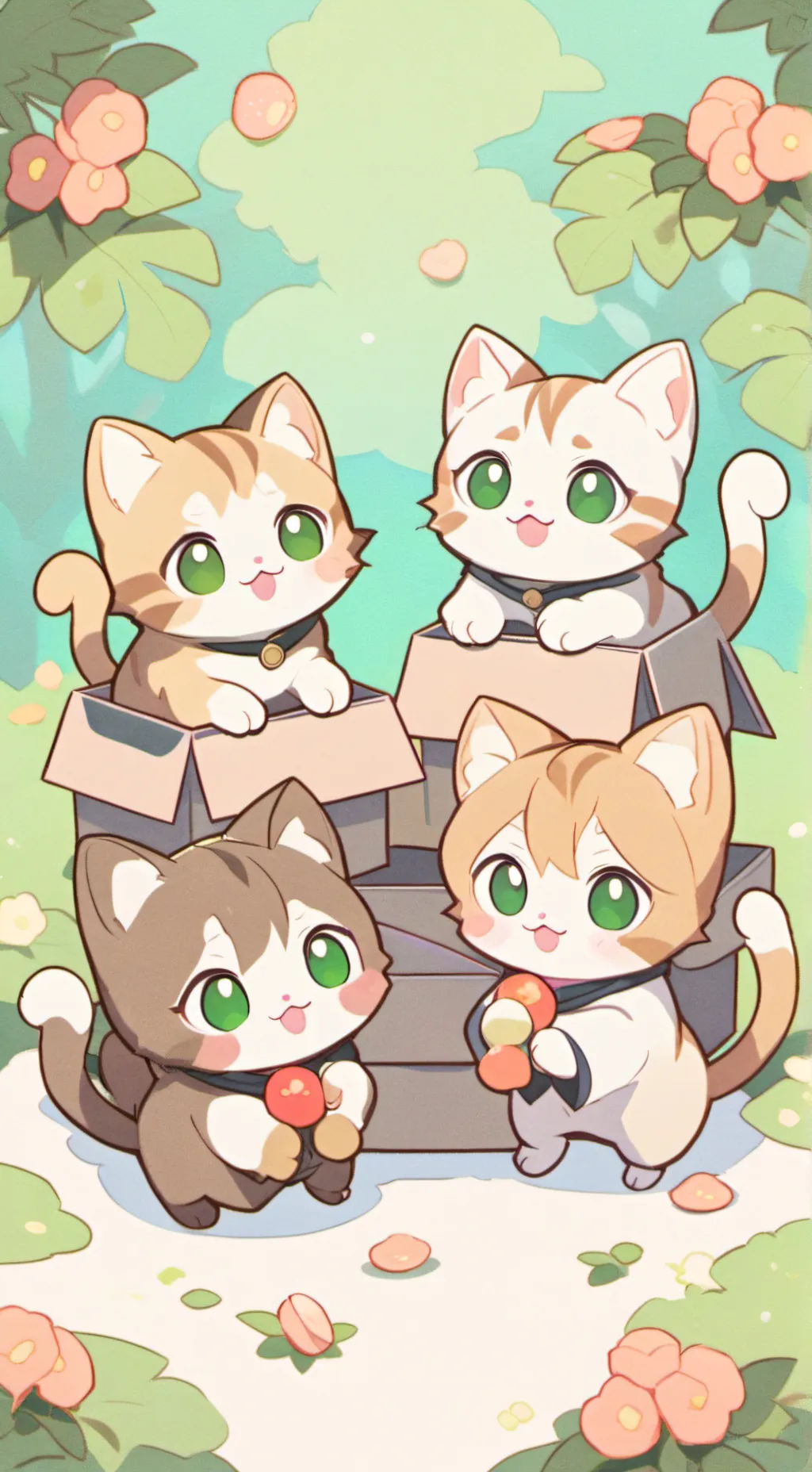 ai character: KITTIES background